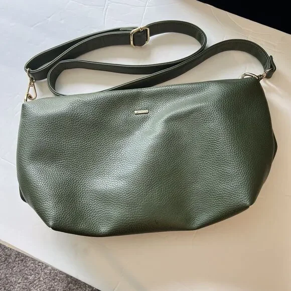 Anthropologie REMI/REID PURSE Olive Green Crossbody - Picture 1 of 10